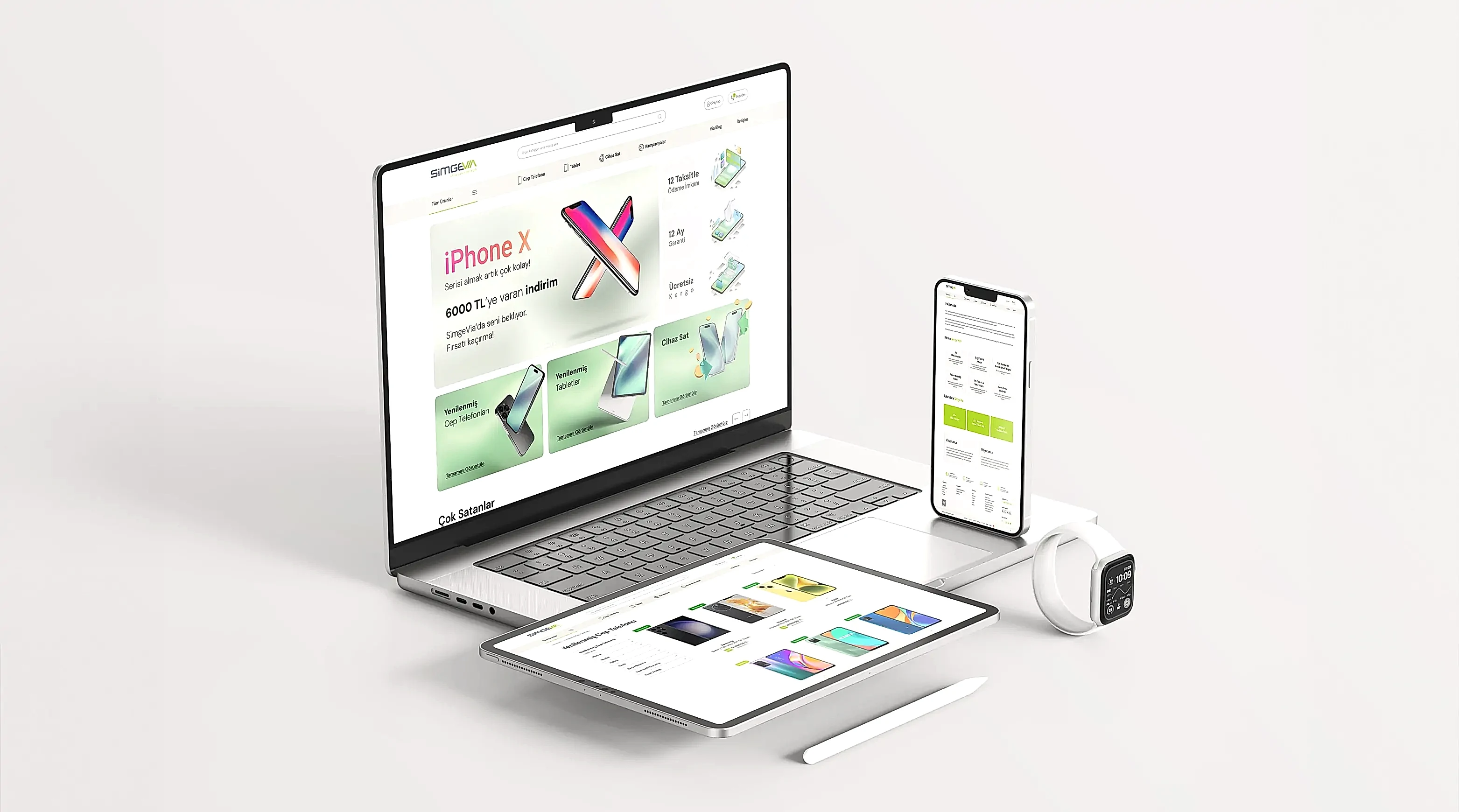 Simgevia E-Ticaret Arayüz Tasarım